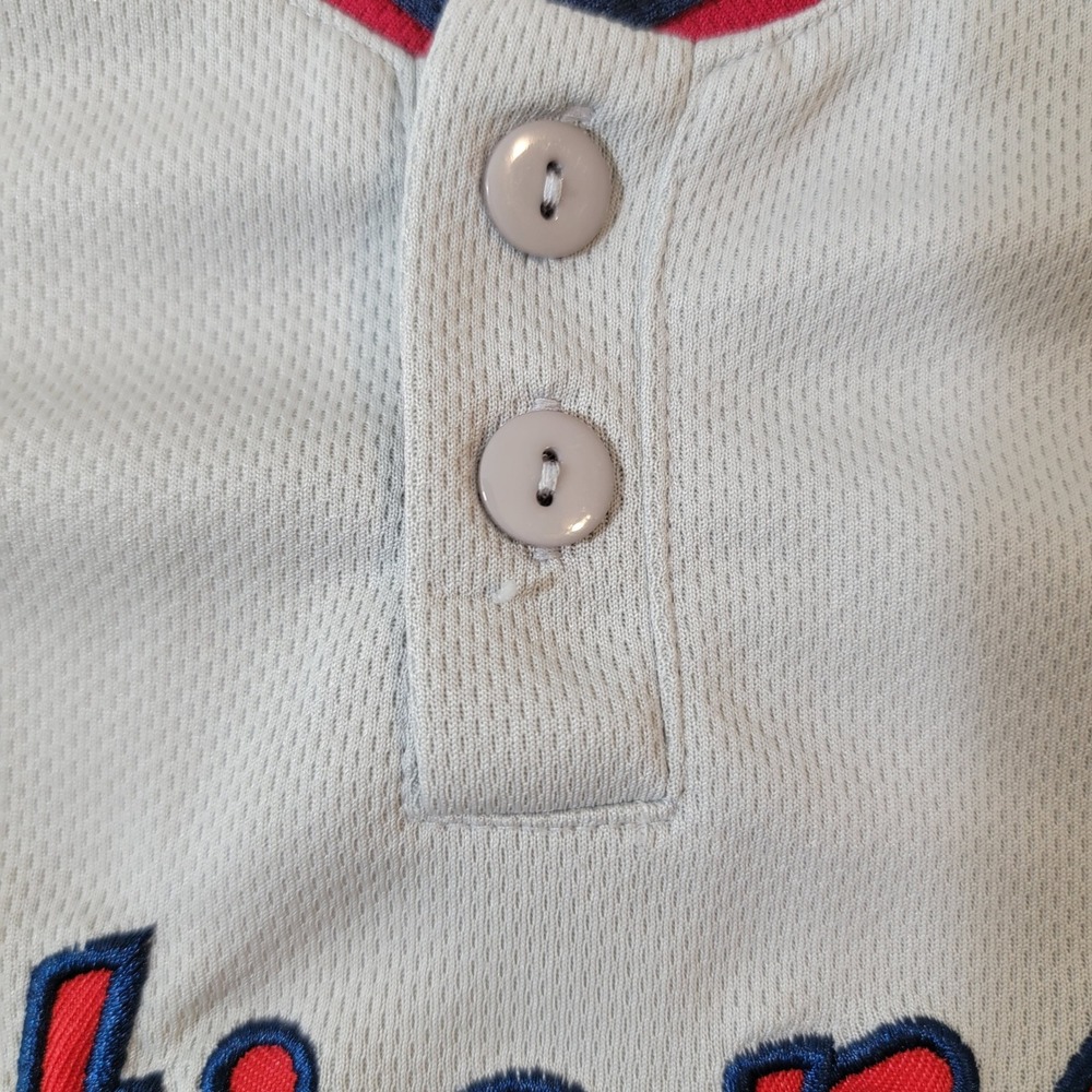 MLB Washington Nationals Youth Large Gray Trea Turner 7 Baseball Jersey Henley - Picture 5 of 10